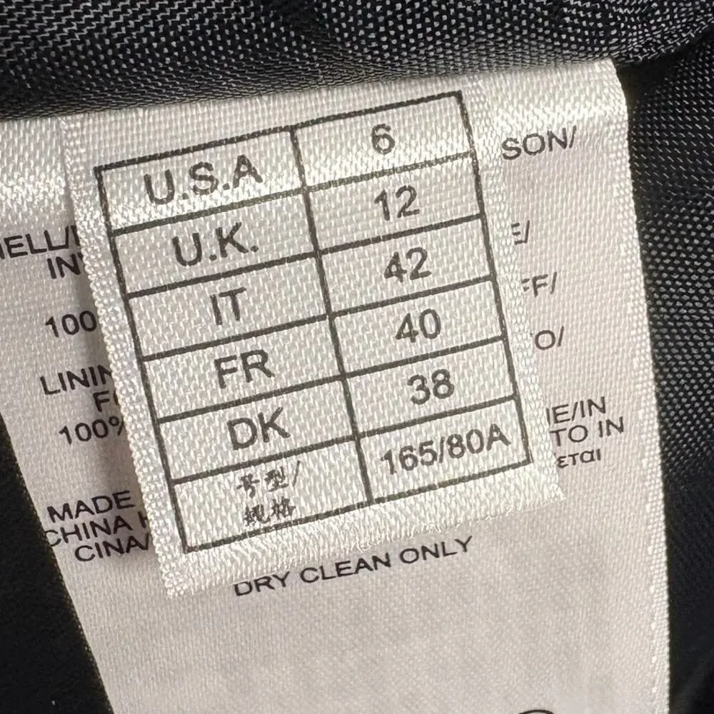 Brooks Brothers 346 Black & White Floral Sheath Dress Cap Sleeve‎ Size 6 - Picture 7 of 14